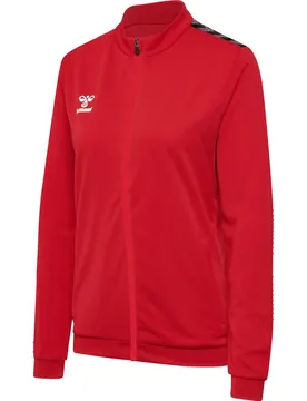 Authentic PL (Reißverschluss) Damen Midlayer, rot XL
