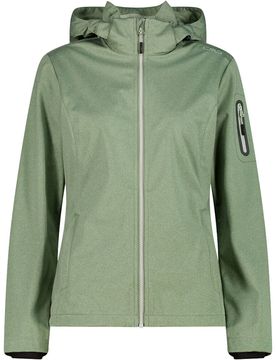 Woman jacket zip hood chaqueta softshell mujer Verde (42)