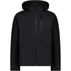 Man jacket zip hood chaqueta impermeable insulada hombre Gris (52)