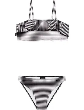 Bikini Stripes True Black 116 cm Fille