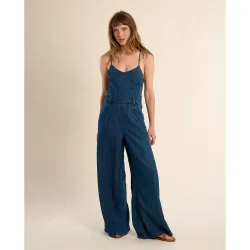 Mono de mujer vaquero de tirantes