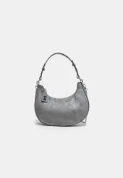 Schultertasche mit Kette Graumeliert OS