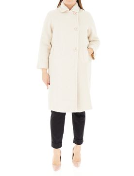 Cappotto effetto teddy PANNA 41
