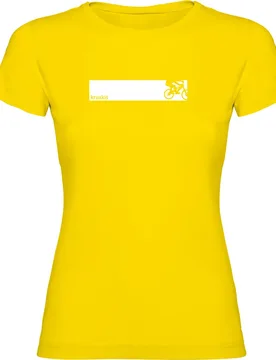 Maglietta A Maniche Corte Mtb Frame Yellow - Kruskis - FashionsVida