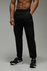 Herren Herren Active Perforierte Regular Fit Jogginghose mit Bündchen Black Größe XL