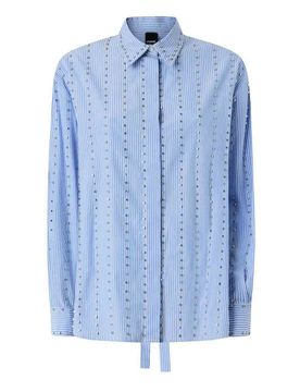 Pinko Camicia In Cotone Azzurro