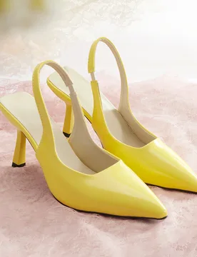 Sandalias de tacón de gatito de punta afilada para mujer, de estilo informal de verano, adecuadas para festivales y atuendos elegantes - Shein - FashionsVida