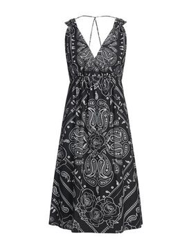 Vestido midi Mujer Negro S Mujer