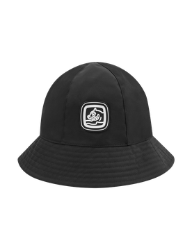 Nylon Reversible Bucket Hat - Black