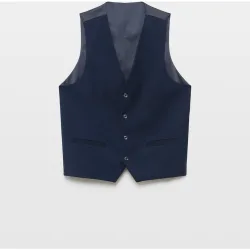 Chaleco de traje para hombre estructura diamante