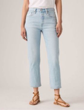Para mujer. 36200-0326 Jeans 501 Original Cropped (25/28), Casual, Algodón, Denim