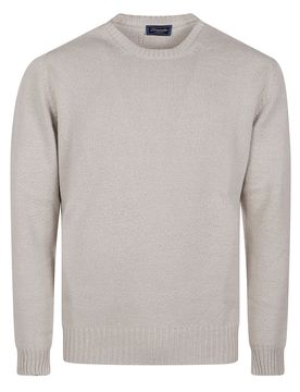 Ribbed Trim Long Sleeve Sweater for Men