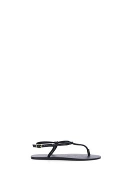 MANEBI' Sandali in pelle NERO 36
