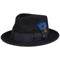 Hartlin Lite Felt Fedora Hat by - navy - Size: XL (60-61 cm)