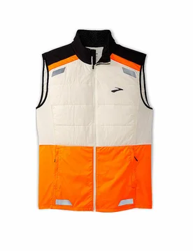 Chaleco de running para hombre Run Visible Insulated 2.0 naranja L - Brooks - FashionsVida