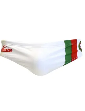 Portugal Swimming Brief White M Men - TURBO - FashionsVida