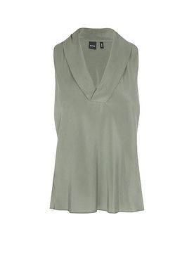 Seidenbluse BOLARU dunkelgrün 40 damen