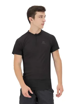 Cross Rebel Short Sleeve T-shirt Black XS Men - Salomon - FashionsVida