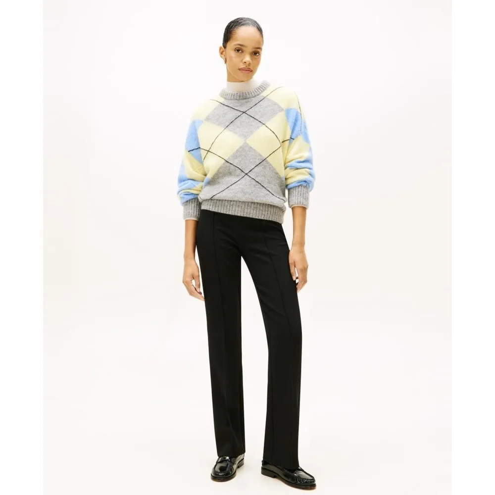 Pantalón de mujer de punto con bajo acampanado - Tommy Hilfiger - FashionsVida