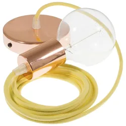 Cables Suspension Luminaire Rc10 1 M Diy Pale Yellow / Copper One Size