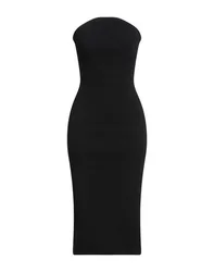 Midi-Kleid Damen Schwarz L,M Damen