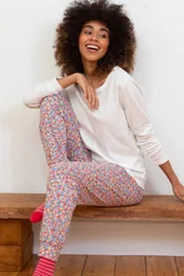 Women's Lyme Cuffed Loungers Ditsy Tales Size: 18 - Multicolor - Size: 18