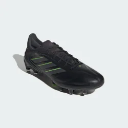 Unisex Copa Pure 3 Elite Firm Ground Boots - Black Leather - Size Uk 8.5