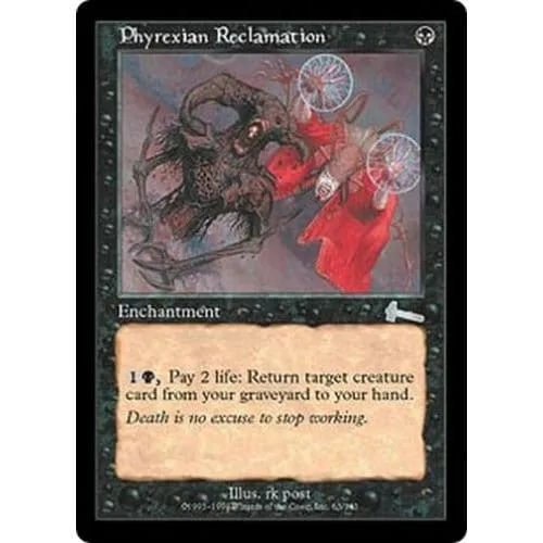 Phyrexian Reclamation (foil) Urza's Legacy - Magic: The Gathering - FashionsVida