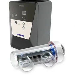 E-next 7 Ph Up To 30m³ Salt Water Chlorinator System Black / Clear One Size unisex
