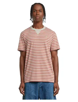 T-shirt à Manches Courtes Nifous Stripe Dark Brick / Etruscan Red Stripe XL