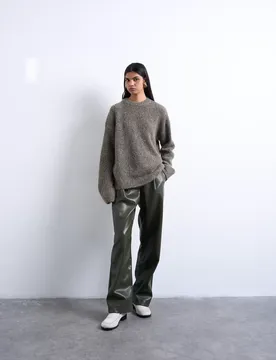 TSKILLE BOXY CREW KNIT PULLOVER female