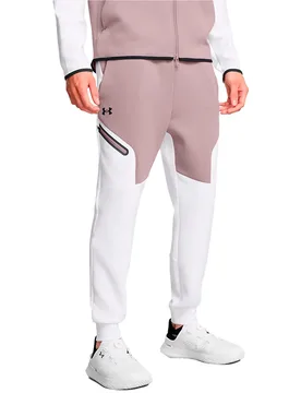 Joggers Unstoppable Fleece Eu Tetra Gray / White / Black M - Under armour - FashionsVida