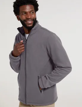 Bernard II Mens Windproof Fleece - Grey - Grey - Size: XXS - Mountain Warehouse - FashionsVida