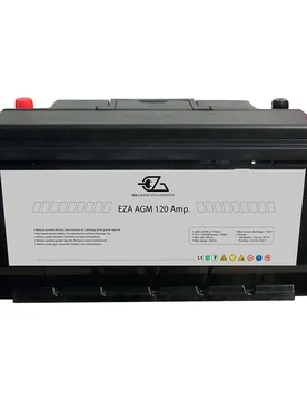 Agm Battery 120a Black One Size unisex - Eza - FashionsVida