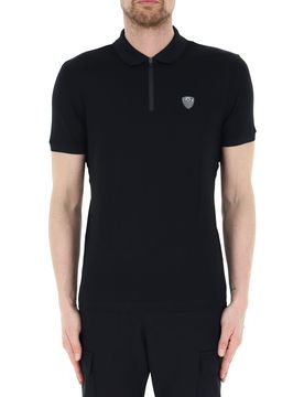 Polo con zip NERO XL