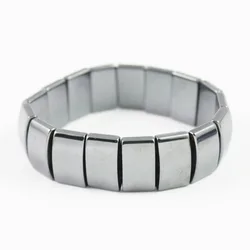 Magnetic Rectangular Beads Beaded Bracelet Black Bracelet for Men Strand Bracelet Hematite Health-care Bracelet