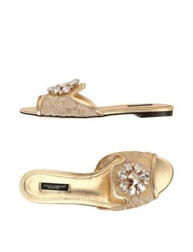 DOLCE&GABBANA Sandale Damen Gold 35,36 Damen