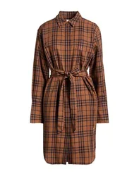 Midi-Kleid Damen Braun 36 Damen
