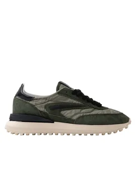 M431-at-ny-ar DATE Uomo Camoscio Verde - D.A.T.E. - FashionsVida