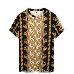 New Personalized Minimalist Design Men's 3D Printed Short-Sleeve T-Shirt - 3D Shirt Style Top