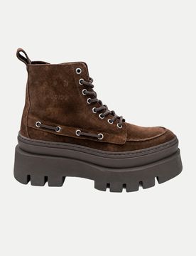 Plateau-Schnürboots CPH697 Braun 40
