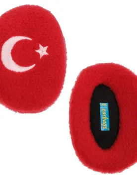 Turkey Ear Warmers - white-red - Female - Earbags - FashionsVida