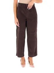 Pantalone in velluto 19.70 MARRONE 44