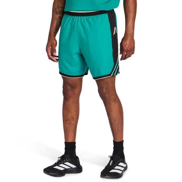Ant Edwards Men Shorts - Green - Size S - Poly Mesh - Green - Size: Small - Adidas - FashionsVida