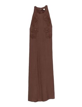 Vestito lungo con stampa floreale
