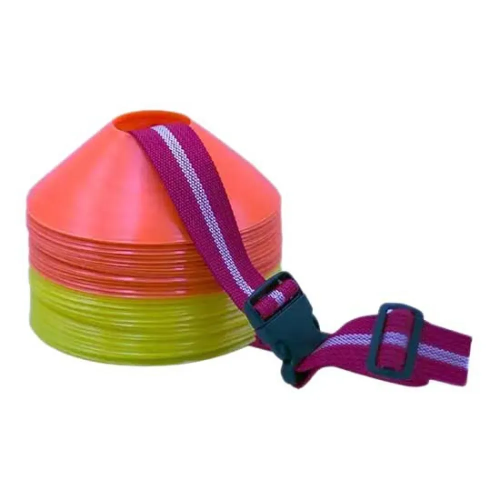 Cônes D´entraînement 60 Unités Yellow Fluor / Orange Fluor 19 cm unisex - Softee - FashionsVida