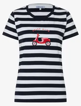 T-Shirt with Placement Print female