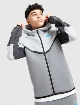 Tech Fleece Full Zip Hoodie Kinder, Grau - unisex - Size: 10-12Y - Nike - FashionsVida