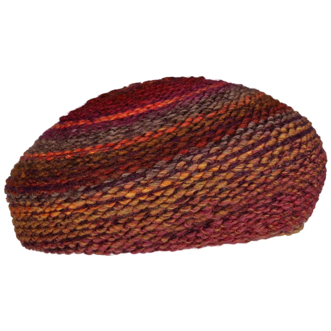 Multicolour Knit Beret by - orange-red - Damen - Size: One Size - bedacht - FashionsVida