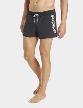 Mens Logo Stretchy Knit Swim Shorts 3 Inch - Nero, nero nero Uomo taglia XS - Adidas - FashionsVida